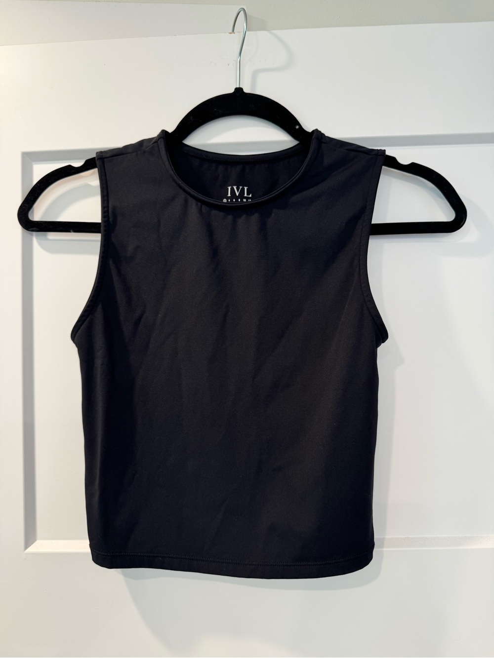SUMMER SALE - NWOT - IVL Black Crop Tank Top